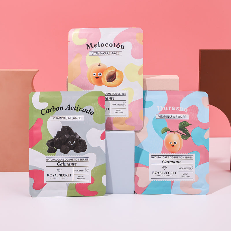 12 pcs Fruit Series Mascarilla Faciales Hidratante (Personalización) - HOLY BOOK