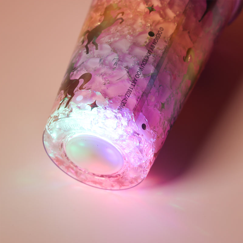 450ML Vaso Termo Unicornio LED Con Pajita (Personalización) - HOLY BOOK