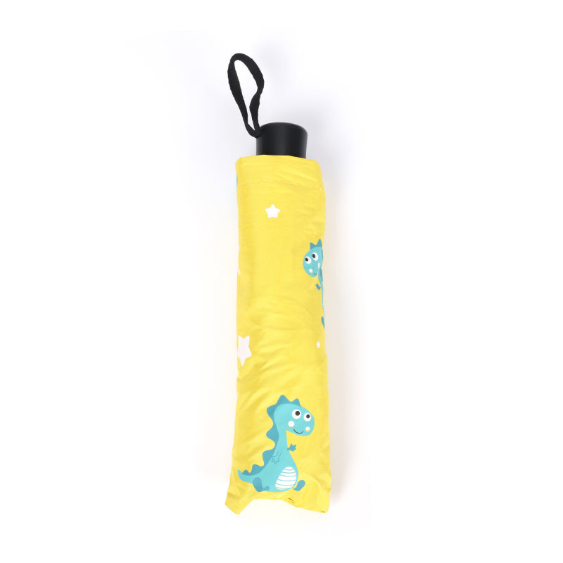 Lindo Paraguas Con Estampado De Dinosaurios Anti-ultravioleta Portátil Sombrilla Manual Plegable Paraguas De Estudiante (Personalizado)