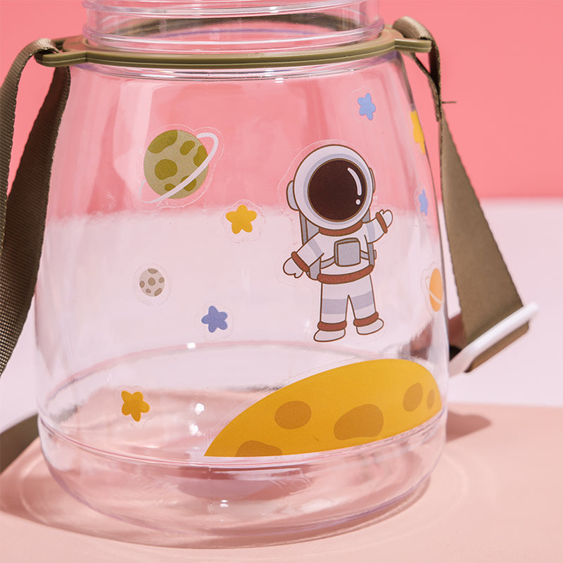 1200ML Astronaut Big Belly Botella Con Pajita(Personalización) - HOLY BOOK