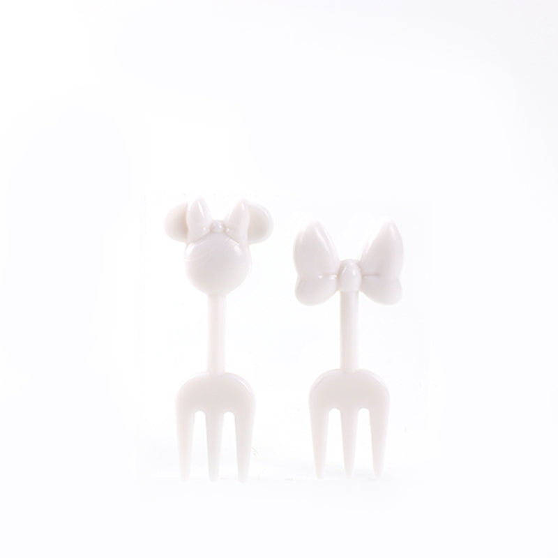 10 Piezas Palillos De Dientes De Mickey Para Ni?os Tenedor De Fruta De Dibujos Animados Tenedores De Resina Reutilizable (Personalizado)