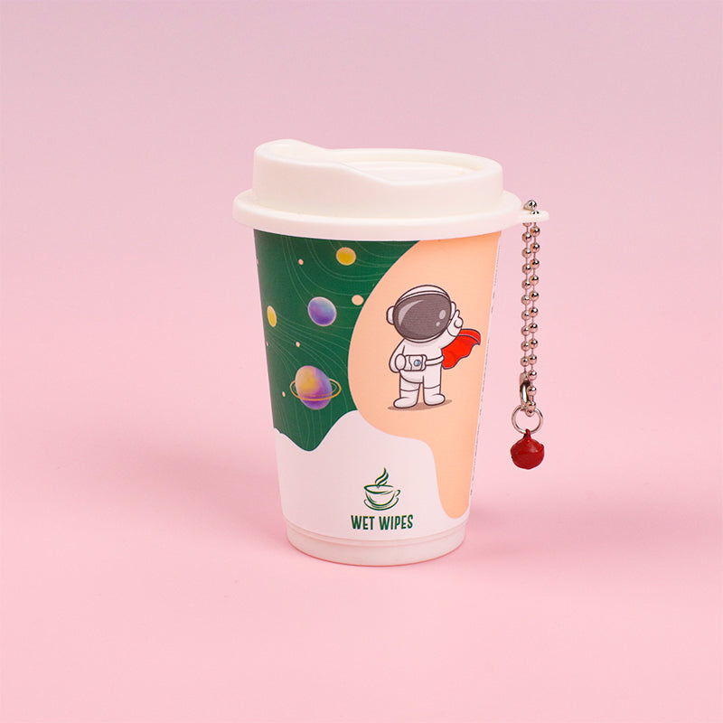 4 latas Cute Kawaii Toallitas Desmaquillantes En Lata Toallitas Húmedas Astronauta Portátil Tejido De Bebe 30 Hojas (Personalizado)