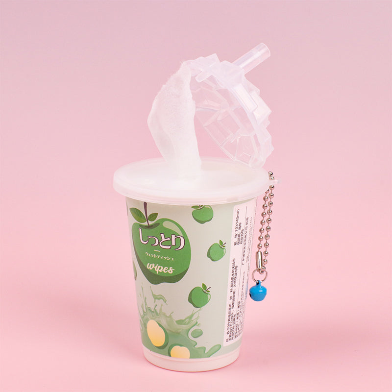 4 latas Toallitas Desmaquillantes En Lata Toallitas Húmedas Serie De Frutas Tejido De Bebe 30 Hojas(Personalizado)