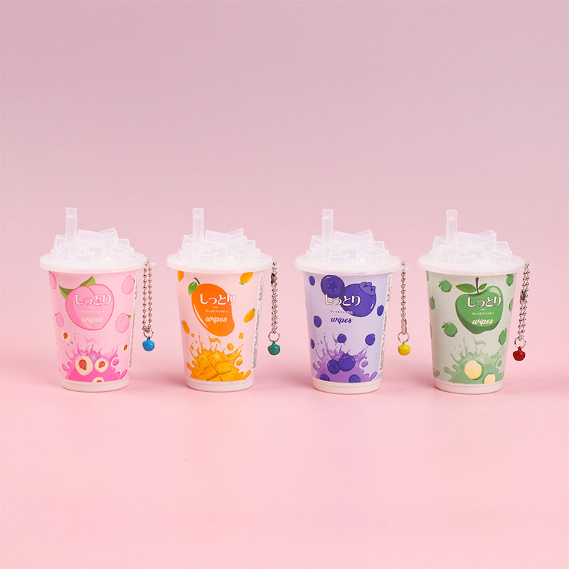 4 latas Toallitas Desmaquillantes En Lata Toallitas Húmedas Serie De Frutas Tejido De Bebe 30 Hojas(Personalizado)