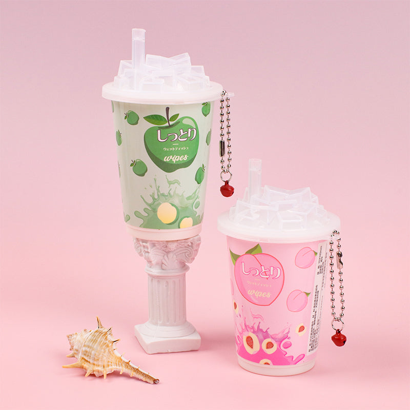 4 latas Toallitas Desmaquillantes En Lata Toallitas Húmedas Serie De Frutas Tejido De Bebe 30 Hojas(Personalizado)