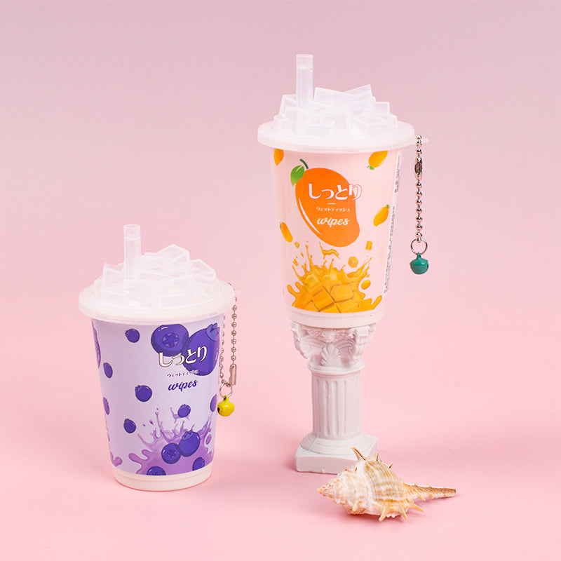 4 latas Toallitas Desmaquillantes En Lata Toallitas Húmedas Serie De Frutas Tejido De Bebe 30 Hojas(Personalizado)