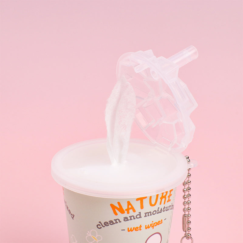 4 latas Toallitas Desmaquillantes En Lata Toallitas Húmedas Serie De Animales Tejido De Bebe 30 Hojas (Personalizado)