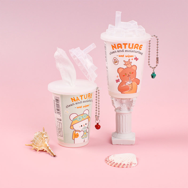 4 latas Toallitas Desmaquillantes En Lata Toallitas Húmedas Serie De Animales Tejido De Bebe 30 Hojas (Personalizado)
