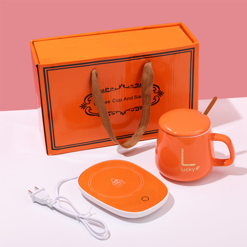 300ml Taza de café con calefacción inteligente con tapa y cuchara (30 Pieces)(Personalización) - HOLY BOOK