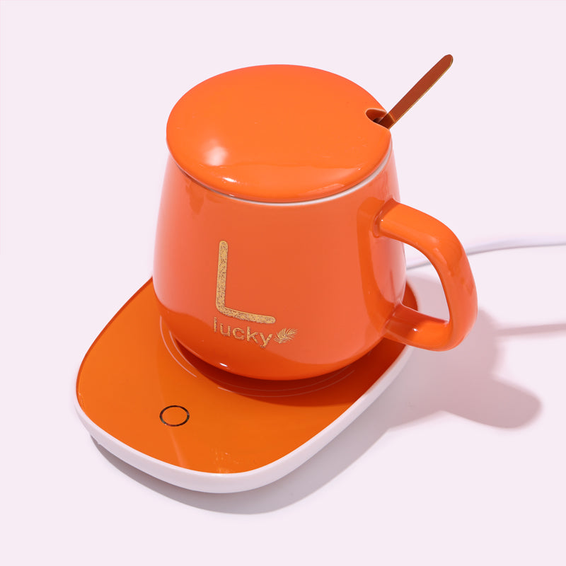 300ml Taza de café con calefacción inteligente con tapa y cuchara (30 Pieces)(Personalización) - HOLY BOOK