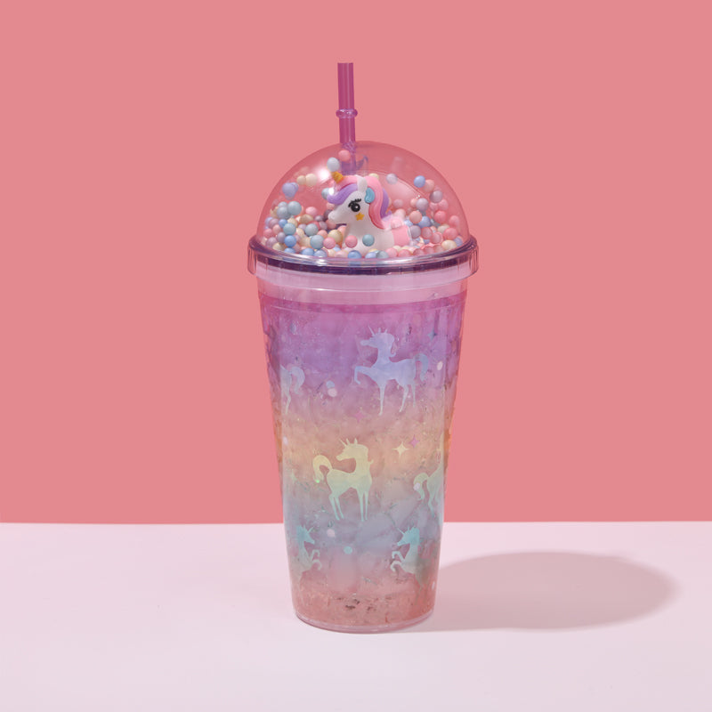 450ML Vaso Termo Unicornio LED Con Pajita (Personalización) - HOLY BOOK