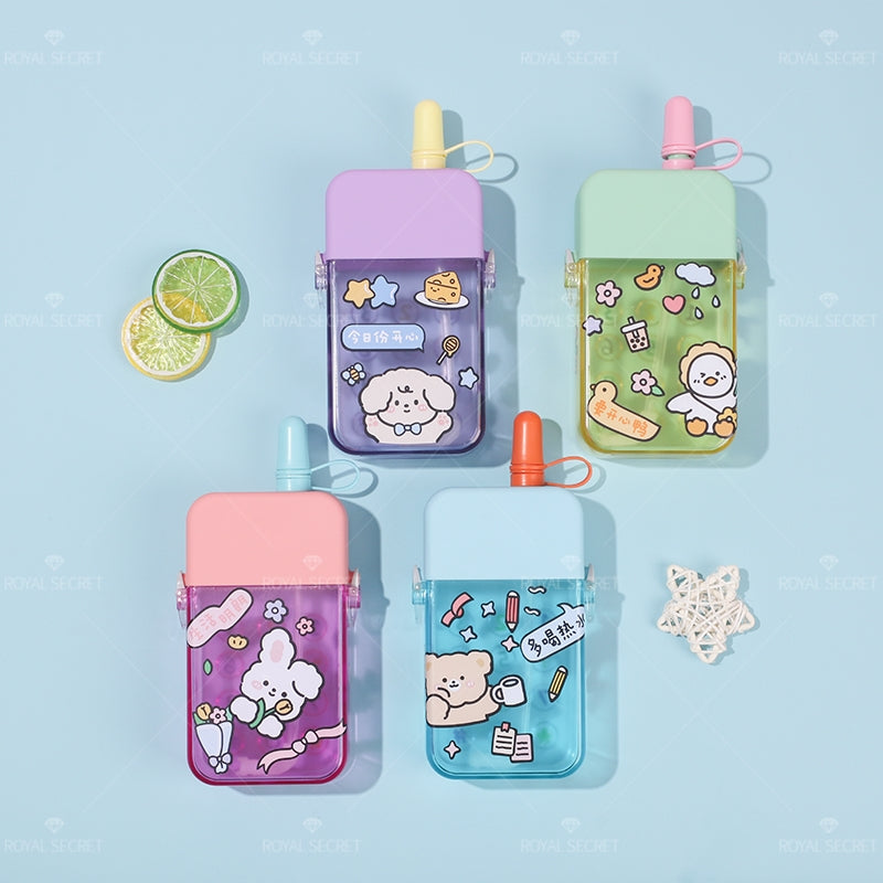 300ML Botella De Agua De Teléfono Móvil Con Paja Y Tirantes Ajustables(Personalización) - HOLY BOOK