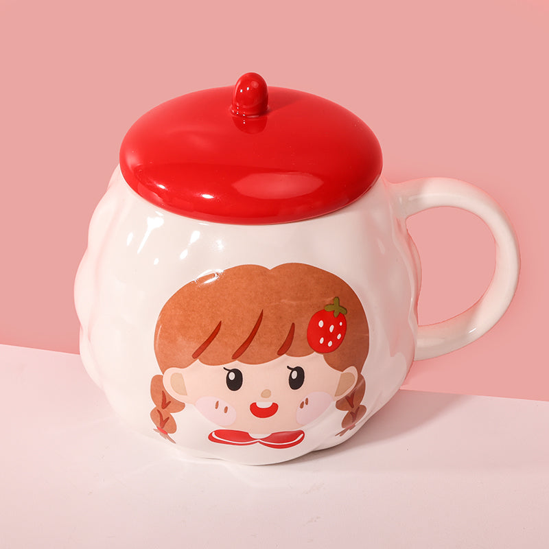 480 ml Taza de Avatar de dibujos animados taza de agua de cerámica con tapa (60 Piezas) - HOLY BOOK