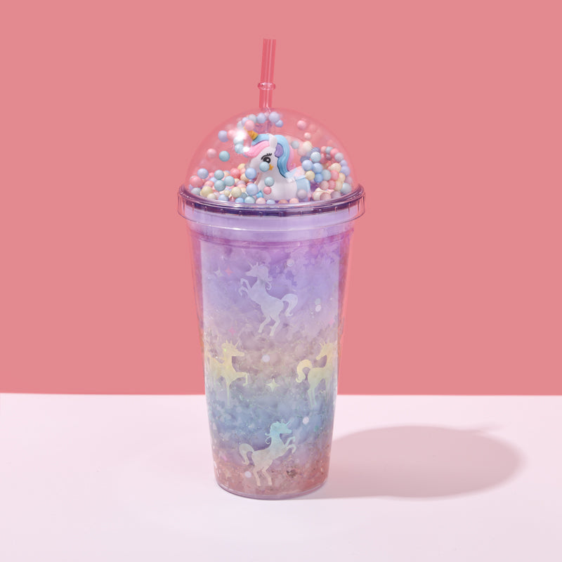 450ML Vaso Termo Unicornio LED Con Pajita (Personalización) - HOLY BOOK
