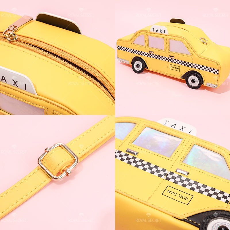 Taxi forma de una bolsa de hombro lady cute messenger bag moda tote bag(Mayoreo)