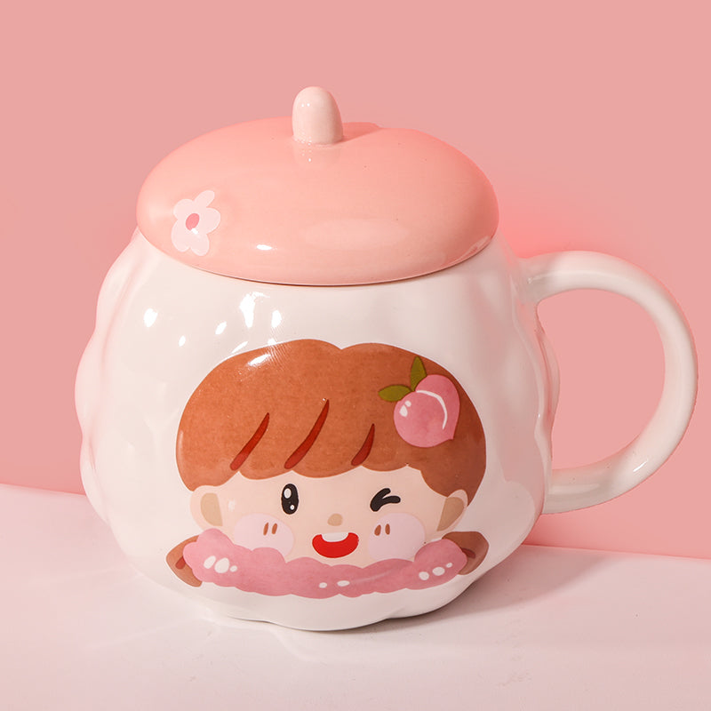 480 ml Taza de Avatar de dibujos animados taza de agua de cerámica con tapa (60 Piezas) - HOLY BOOK