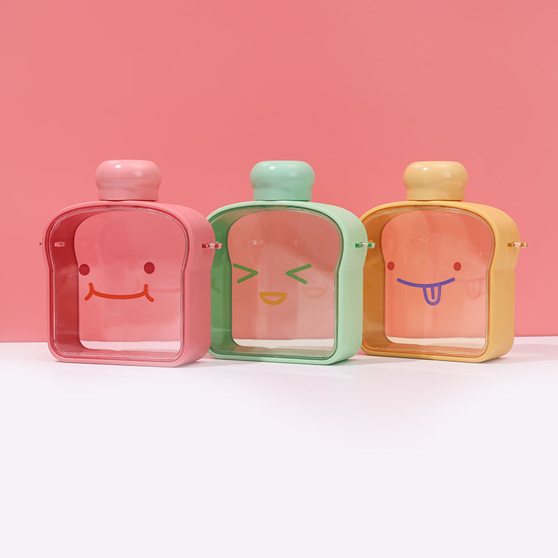 380 ml Taza de tostadas con botella de agua peque?a con emoji - HOLY BOOK