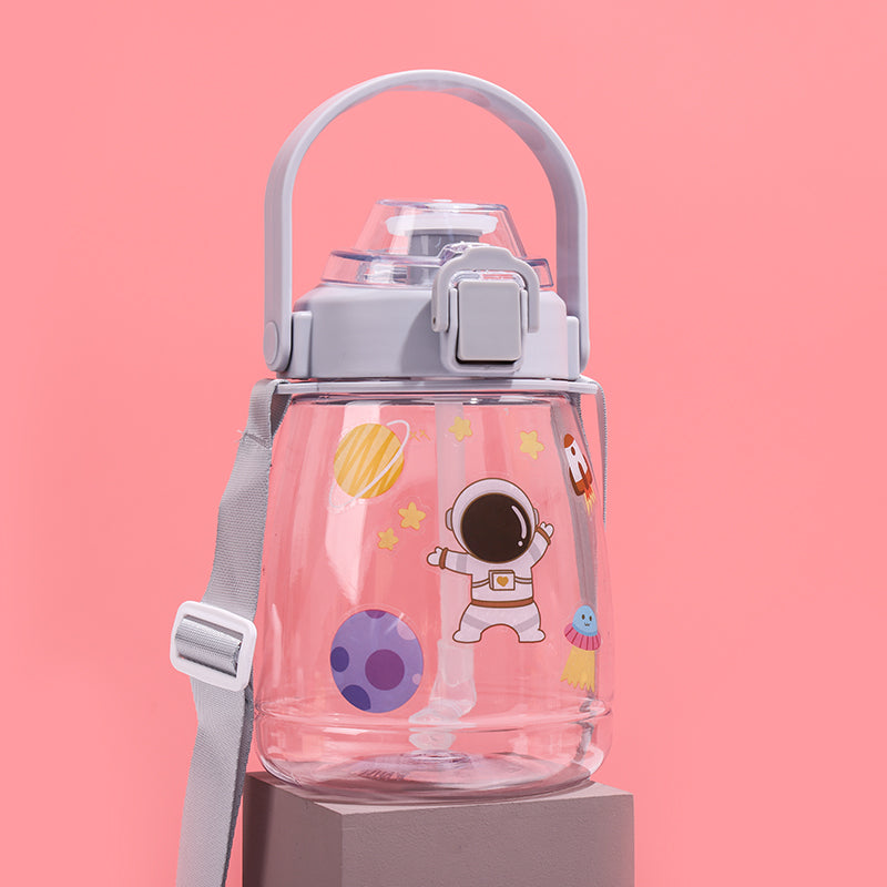 1200ML Astronaut Big Belly Botella Con Pajita(Personalización) - HOLY BOOK