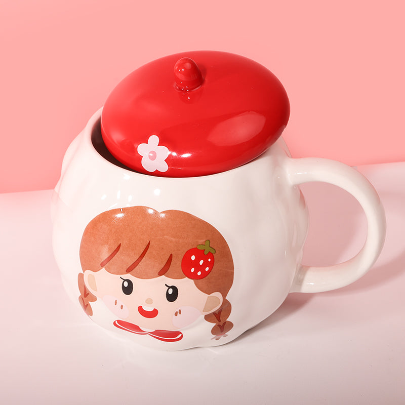 480 ml Taza de Avatar de dibujos animados taza de agua de cerámica con tapa (60 Piezas) - HOLY BOOK