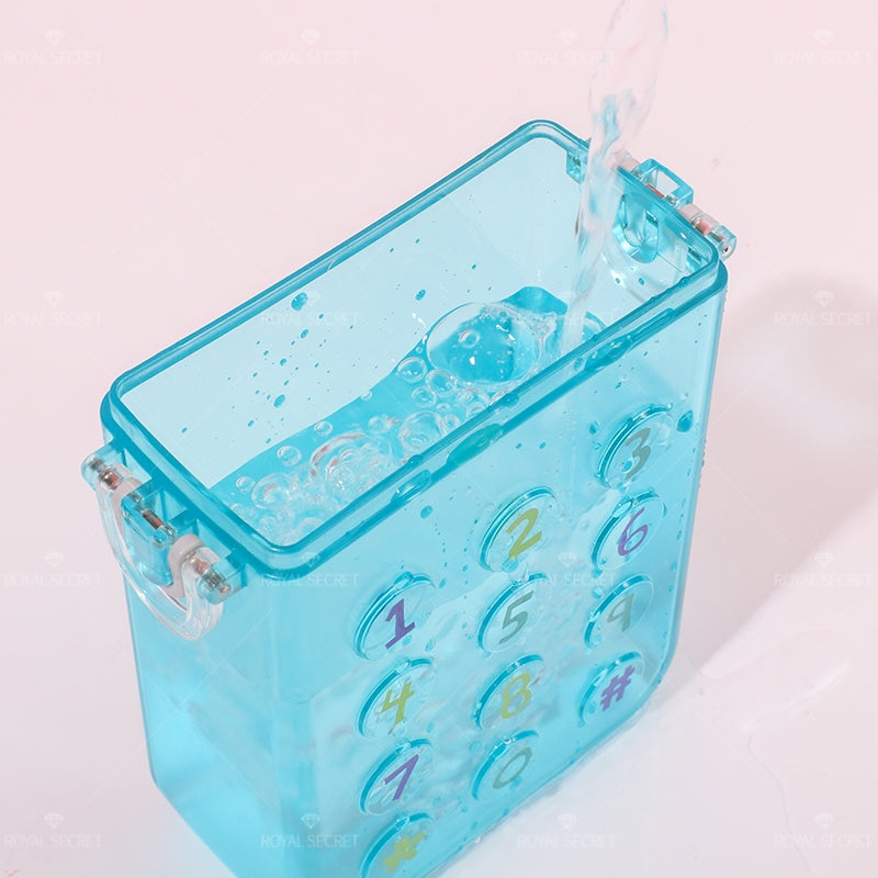 300ML Botella De Agua De Teléfono Móvil Con Paja Y Tirantes Ajustables(Personalización) - HOLY BOOK