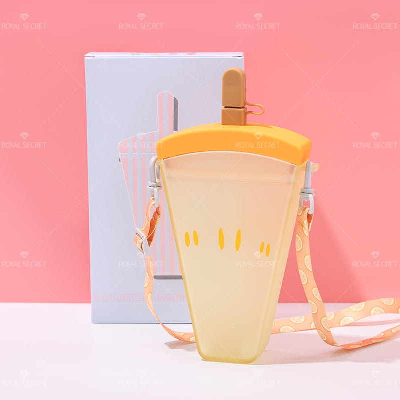 380ML Botella De Agua De Sandía Con Pajita Y Correa (Personalización) - HOLY BOOK
