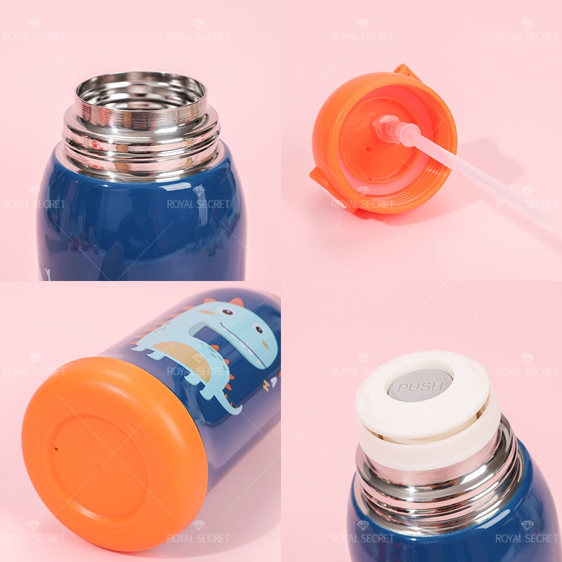 500 ML Ni?os Dibujos Animados Animal Thermos Cup Acero Inoxidable Botella De Agua (Personalizado)