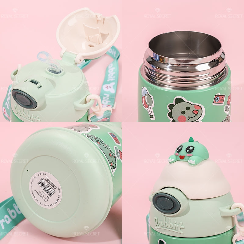 500 ML Ni?os Dibujos Animados Animal Thermos Cup Acero Inoxidable Botella De Agua (Personalizado)