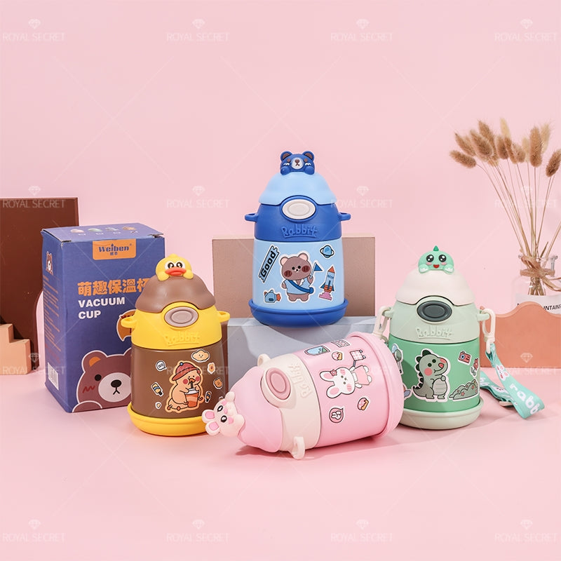 500 ML Ni?os Dibujos Animados Animal Thermos Cup Acero Inoxidable Botella De Agua (Personalizado)