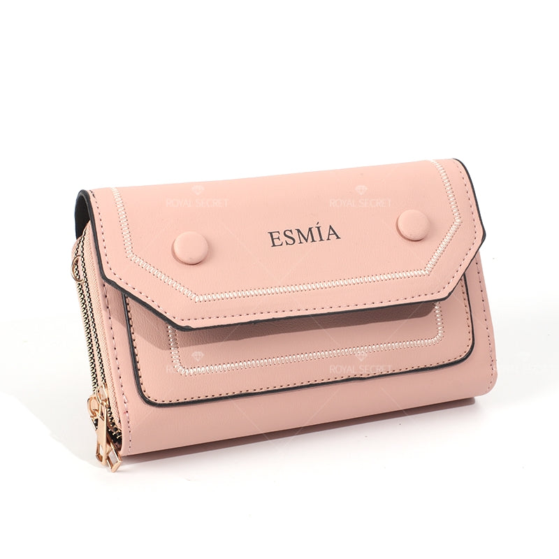 Bolsa De Mensajero De Color Sólido Para Mujer Bolsa De Teléfono De Cuero PU Bolsas De Hombro(Mayoreo)