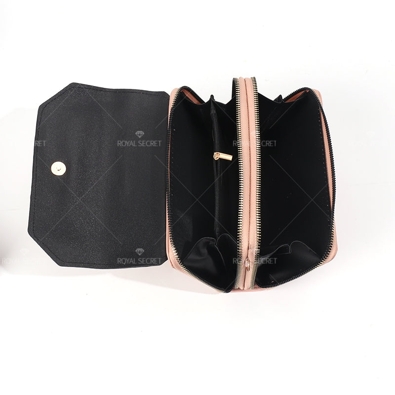 Bolsa De Mensajero De Color Sólido Para Mujer Bolsa De Teléfono De Cuero PU Bolsas De Hombro(Mayoreo)