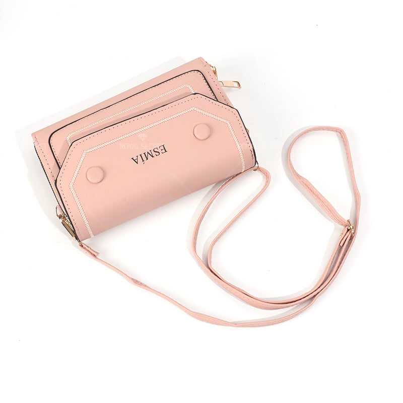 Bolsa De Mensajero De Color Sólido Para Mujer Bolsa De Teléfono De Cuero PU Bolsas De Hombro(Mayoreo)