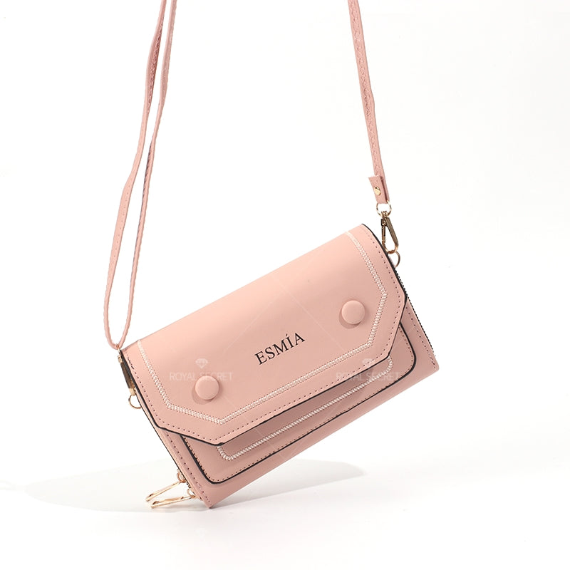 Bolsa De Mensajero De Color Sólido Para Mujer Bolsa De Teléfono De Cuero PU Bolsas De Hombro(Mayoreo)