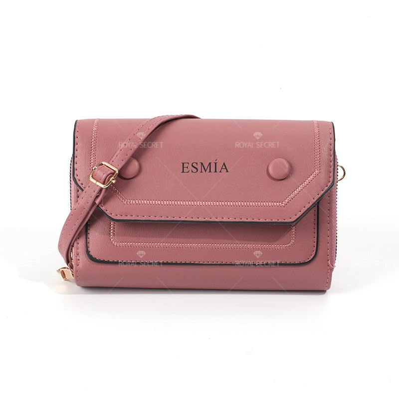 Bolsa De Mensajero De Color Sólido Para Mujer Bolsa De Teléfono De Cuero PU Bolsas De Hombro(Mayoreo)