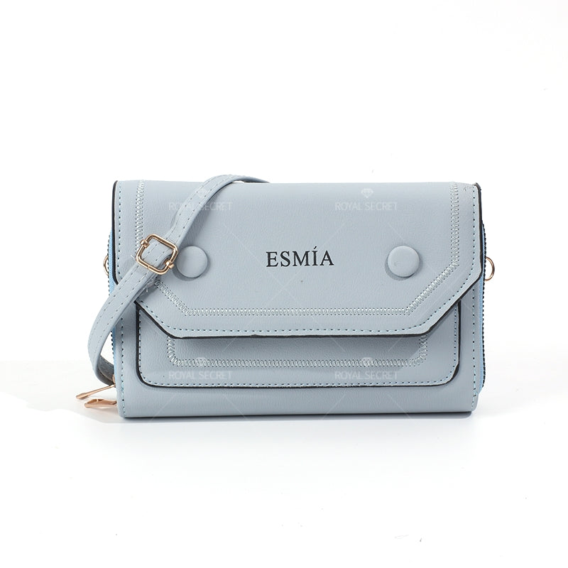 Bolsa De Mensajero De Color Sólido Para Mujer Bolsa De Teléfono De Cuero PU Bolsas De Hombro(Mayoreo)