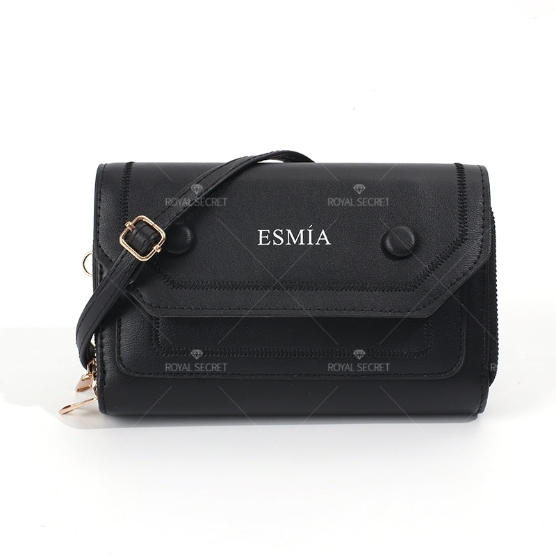 Bolsa De Mensajero De Color Sólido Para Mujer Bolsa De Teléfono De Cuero PU Bolsas De Hombro(Mayoreo)