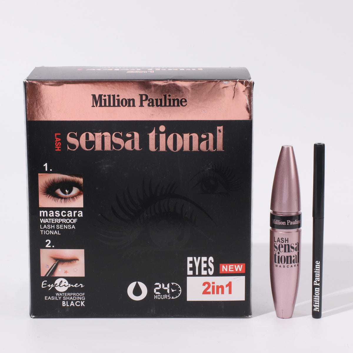 Delineador De Ojos Y Máscara De Pesta?as 2 En 1 Set(Mayoreo)