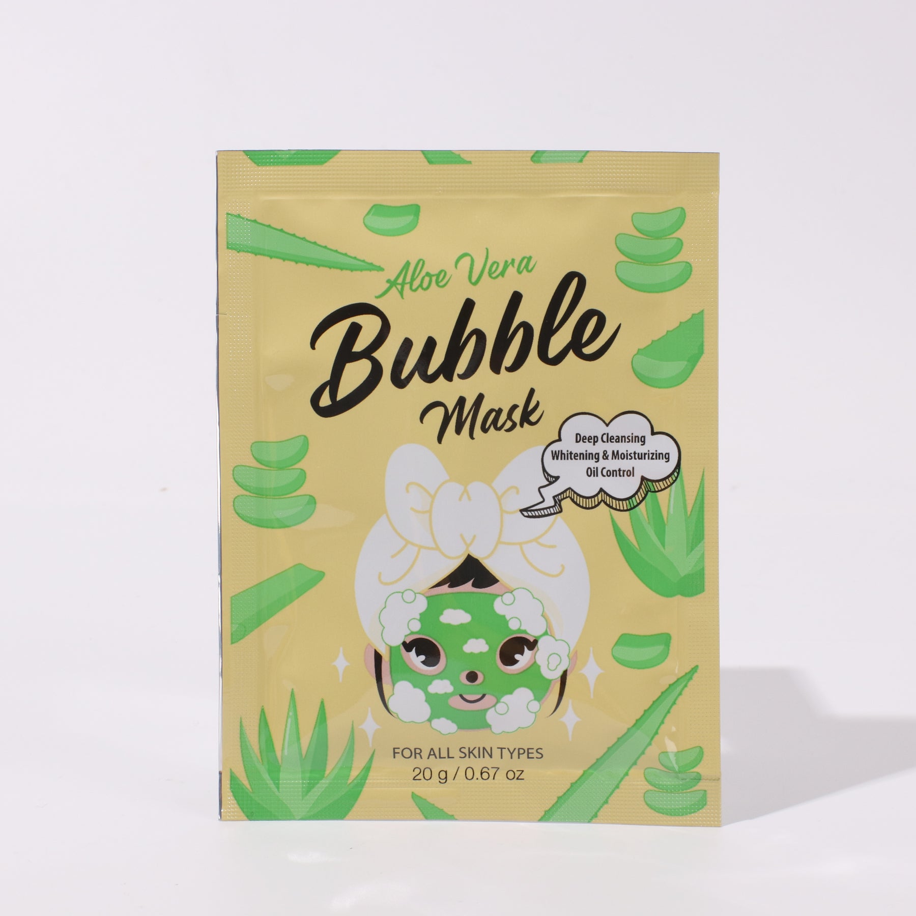 Máscara De Burbujas De Aloe Vera(Mayoreo)