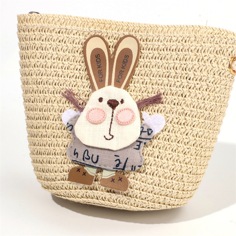 Sombrero De Paja Decorativo Conejo + Bolso Peque?o (300 Piezas)(Personalización) - HOLY BOOK
