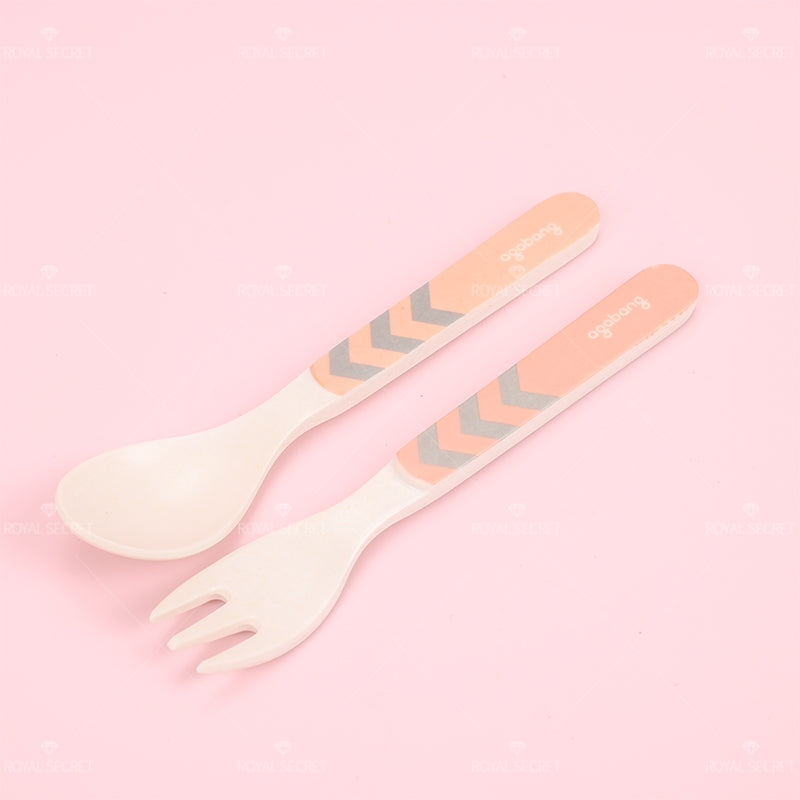 Juego De 5 Piezas Plato Llano Cuadrado De Fibra De Bambú Con Forma De Animal Con Cuchillo Y Tenedor (Personalizado)