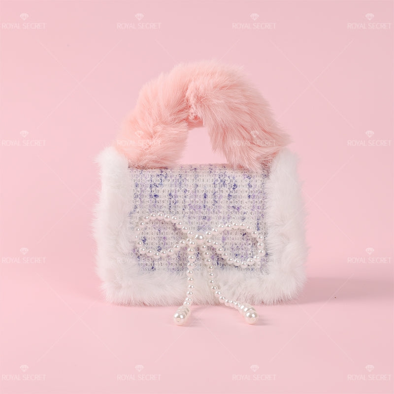 Linda Bolsa De Mensajero De Felpa Para Mujer Con Luces Bolso Bandolera (Mayoreo)