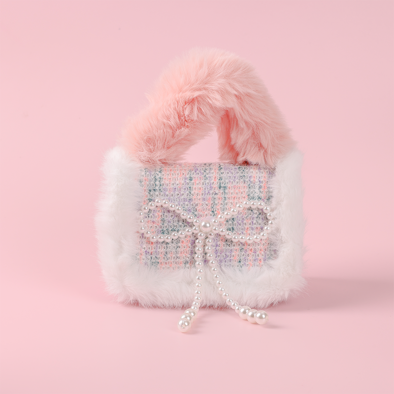 Linda Bolsa De Mensajero De Felpa Para Mujer Con Luces Bolso Bandolera (Mayoreo)