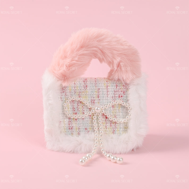 Linda Bolsa De Mensajero De Felpa Para Mujer Con Luces Bolso Bandolera (Mayoreo)