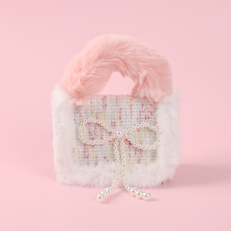 Linda Bolsa De Mensajero De Felpa Para Mujer Con Luces Bolso Bandolera (Mayoreo)