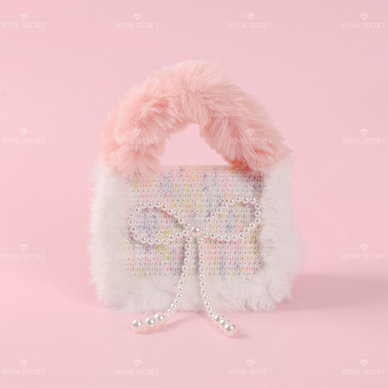 Linda Bolsa De Mensajero De Felpa Para Mujer Con Luces Bolso Bandolera (Mayoreo)