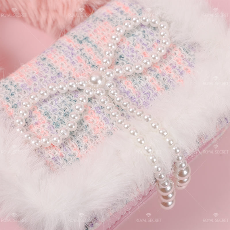 Linda Bolsa De Mensajero De Felpa Para Mujer Con Luces Bolso Bandolera (Mayoreo)