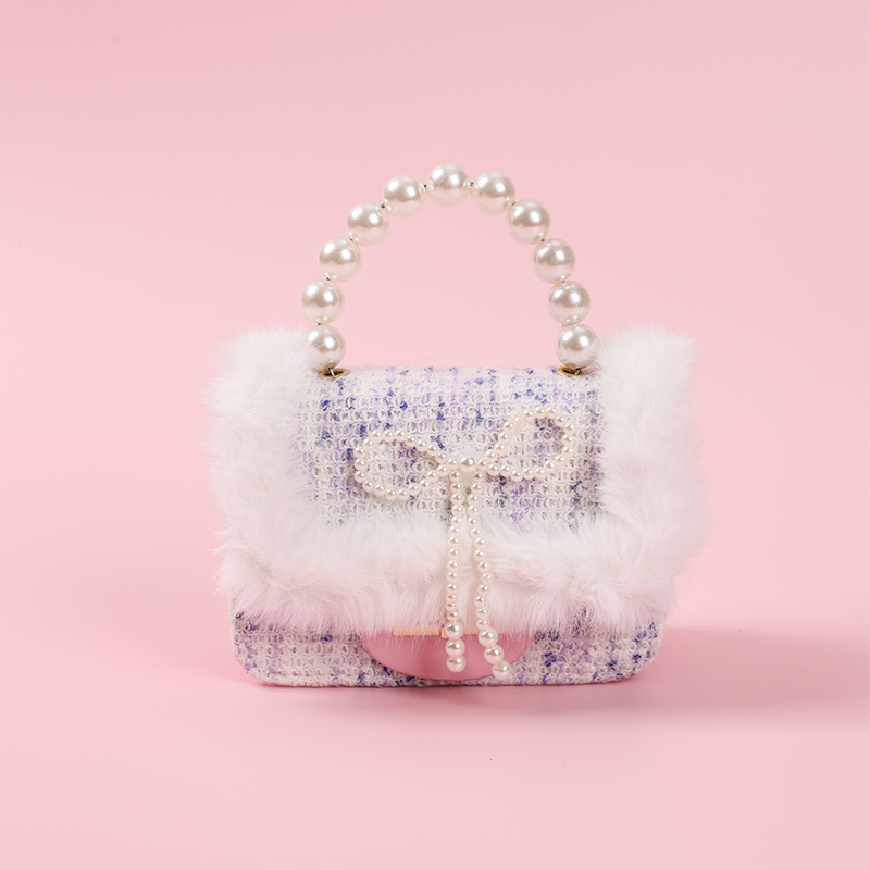 Bolso Bandolera De Felpa Para Mujer Con Luces Linda Bolsa De Mensajero(Mayoreo)