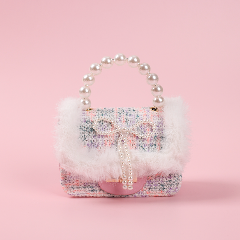 Bolso Bandolera De Felpa Para Mujer Con Luces Linda Bolsa De Mensajero(Mayoreo)