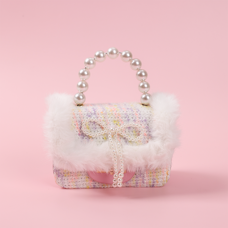 Bolso Bandolera De Felpa Para Mujer Con Luces Linda Bolsa De Mensajero(Mayoreo)