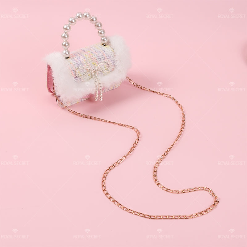 Bolso Bandolera De Felpa Para Mujer Con Luces Linda Bolsa De Mensajero(Mayoreo)
