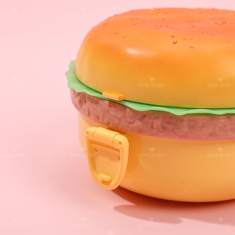 Caja De Almuerzo Para Ni?os Con Hamburguesas De Varias Capas De Dibujos Animados (Personalizado)